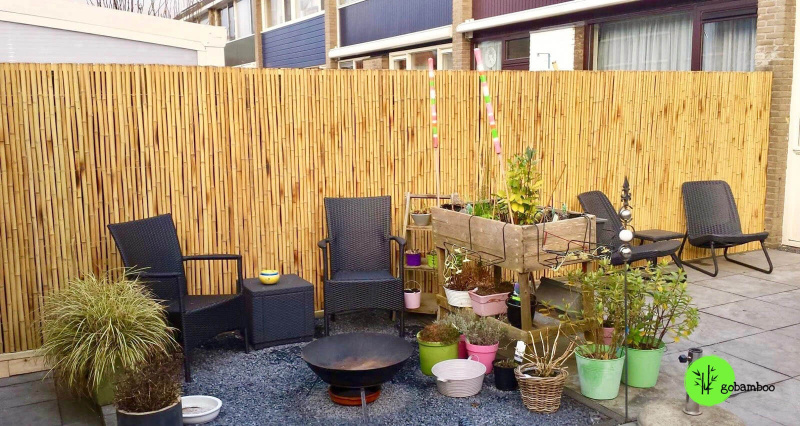 inspiracia bambusový plot